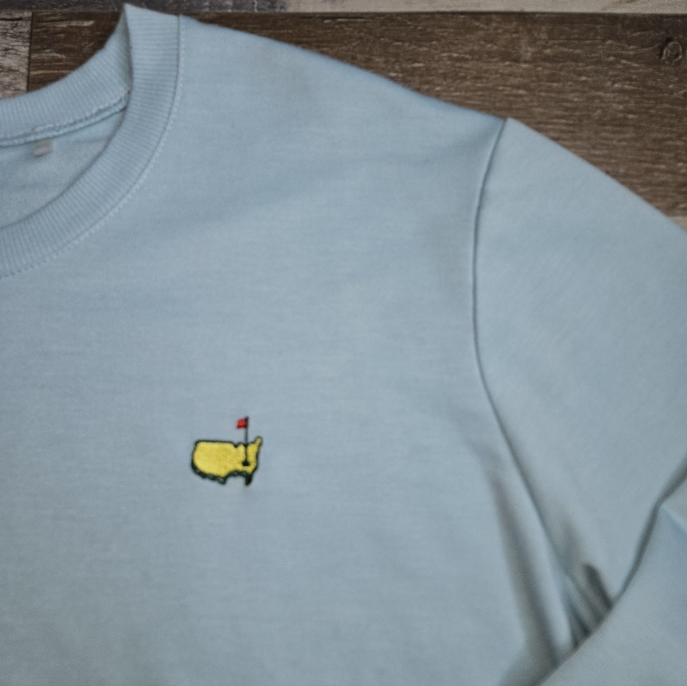 Masters Golf Pullover Light Blue Medium - image 2